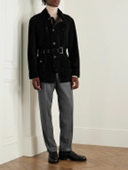 Caruso - Slim-Fit Pleated Wool Trousers - Gray