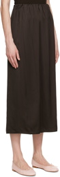 Baserange Brown Azour Maxi Skirt