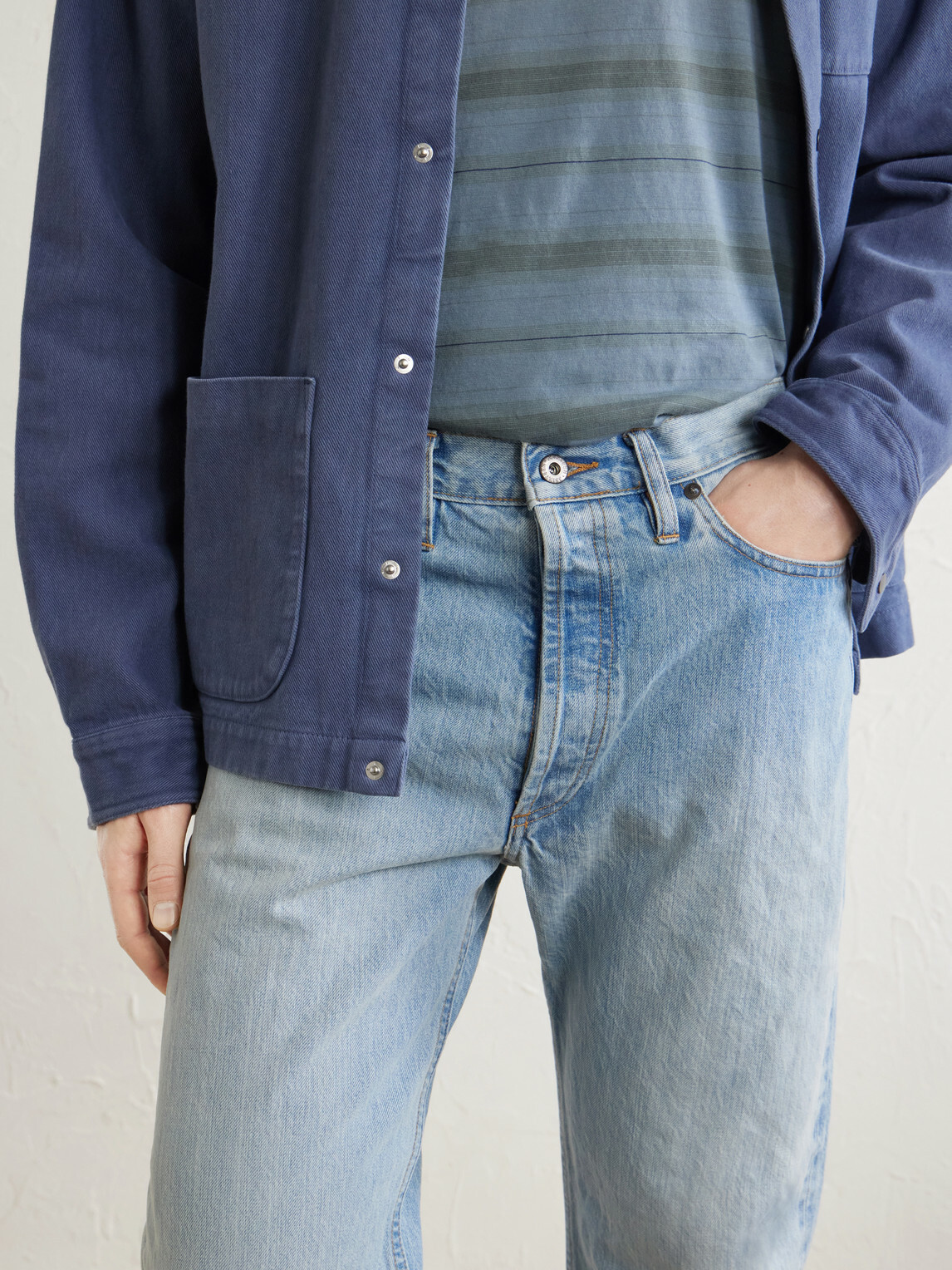 3sixteen - CS-100xv Straight-Leg Selvedge Jeans - Blue