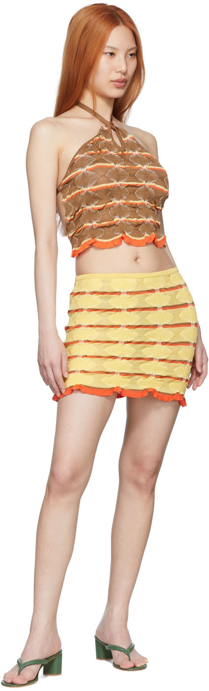 Gimaguas SSENSE Exclusive Yellow Mini Skirt Gimaguas