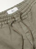 MR P. - Cotton and Linen-Blend Twill Drawstring Shorts - Green