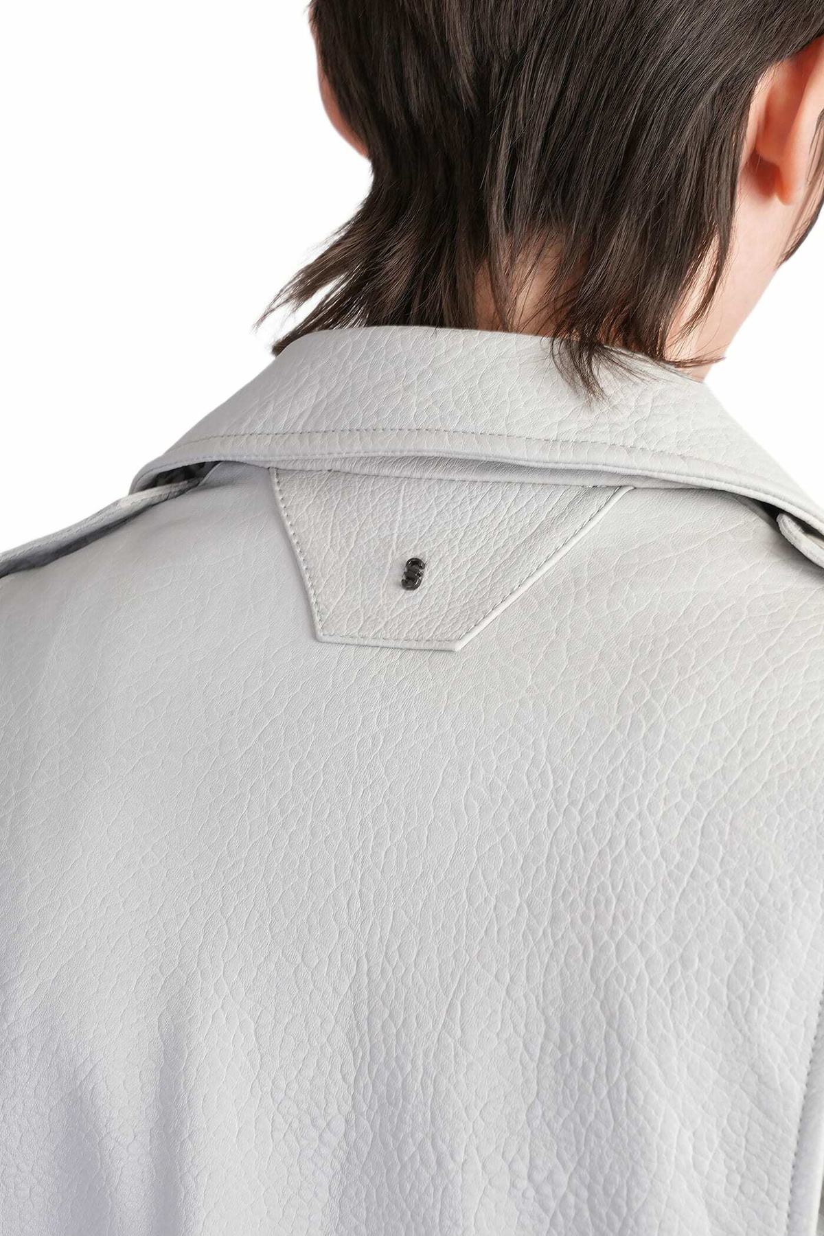 Salvatore Santoro Biker Jacket In Grey Leather