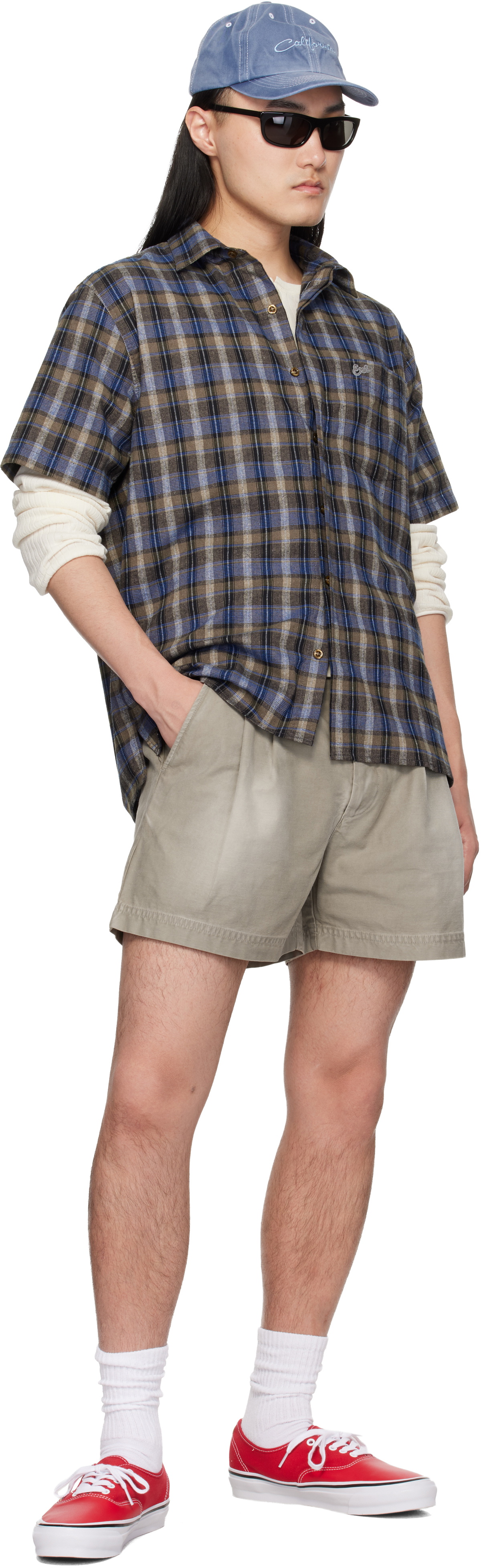 ERL Taupe Short Woven Shorts