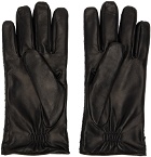Bottega Veneta Black Intrecciato Gloves