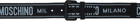 Moschino Black Tape Belt