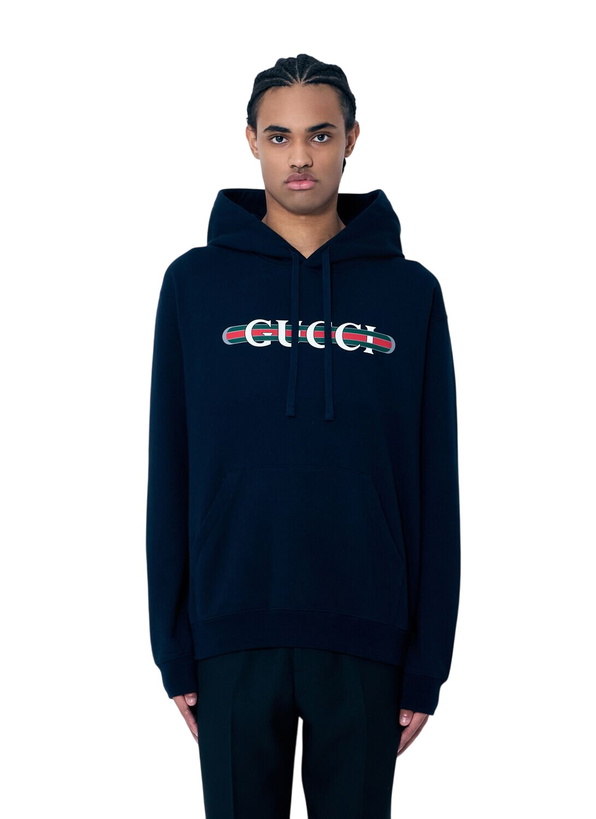 Photo: Gucci Logo Printed Hooded Sweatshirt