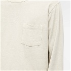 Velva Sheen Men's Long Sleeve Heavyweight Pocket T-Shirt in Grey