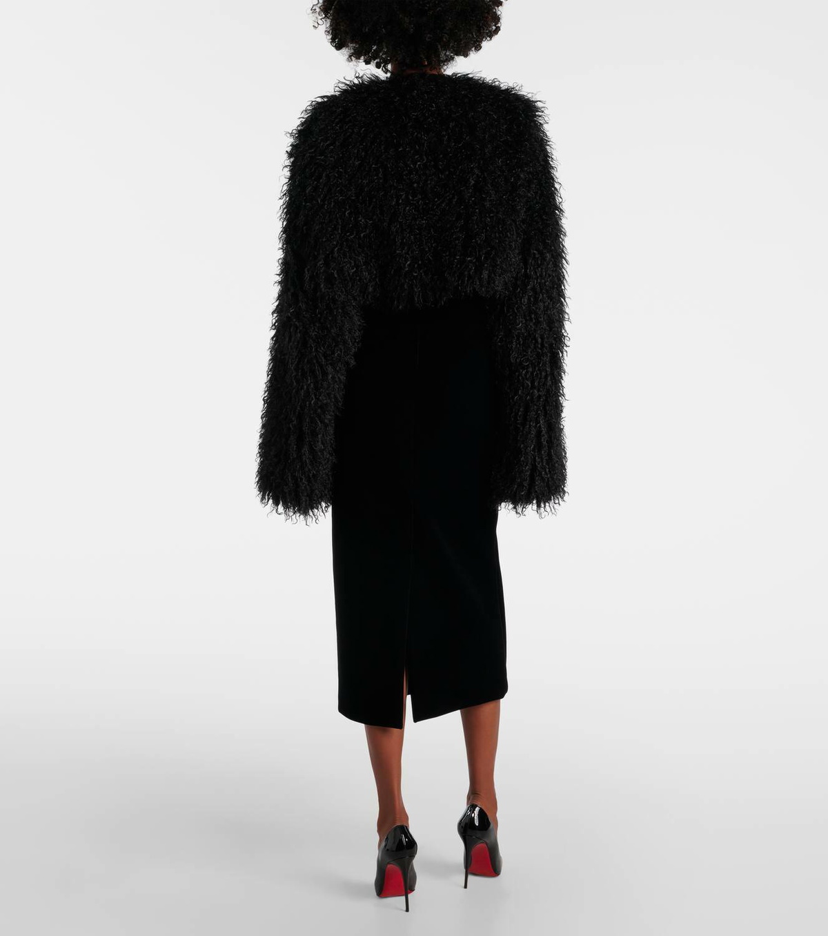 コート Sportmax Black Synthetic Leather Faggi Coat SportMax Black Synthetic Leather Faggi Coat | italist