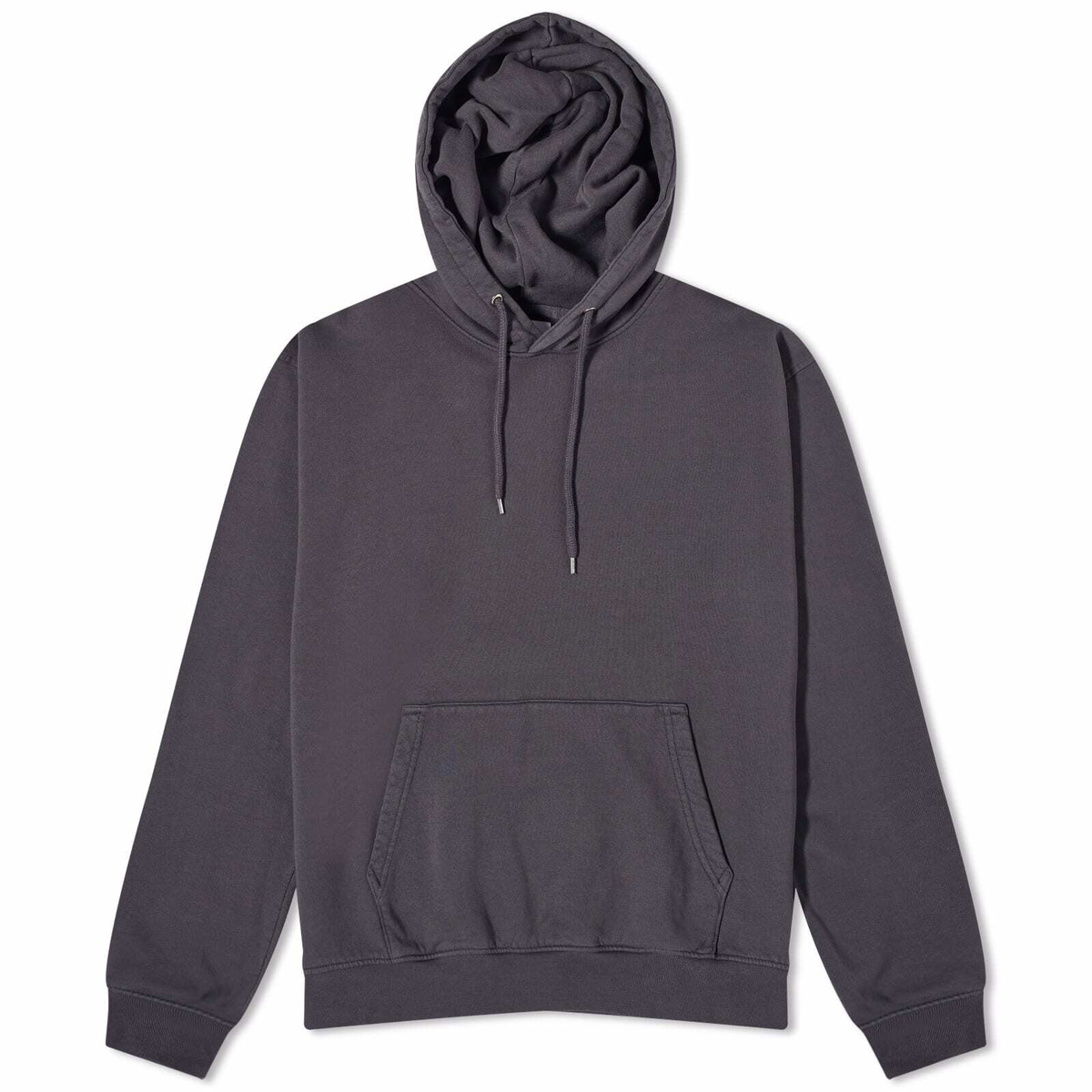Colorful Standard Men's Classic Organic Popover Hoodie in Lava Grey