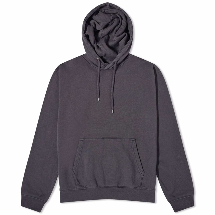 Photo: Colorful Standard Men's Classic Organic Popover Hoodie in Lava Grey