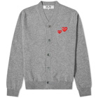 Comme des Garcons Play Double Heart Cardigan