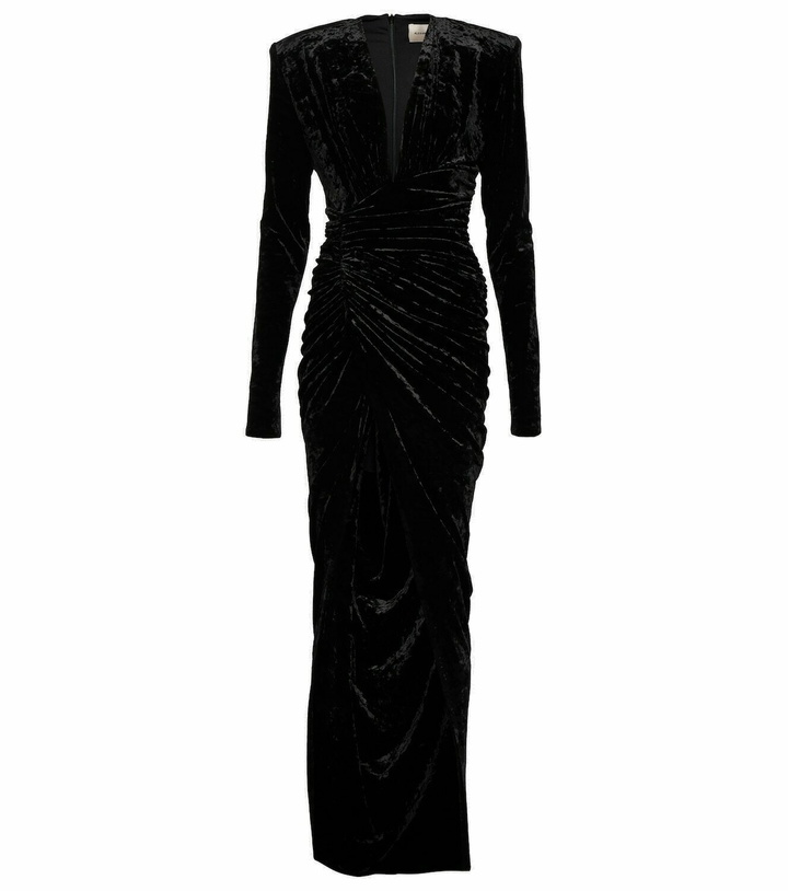 Photo: Alexandre Vauthier Velvet gown