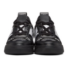 Valentino Black and White Valentino Garavani VL7N Low-Top Sneakers