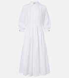'S Max Mara Pleated cotton poplin shirt dress
