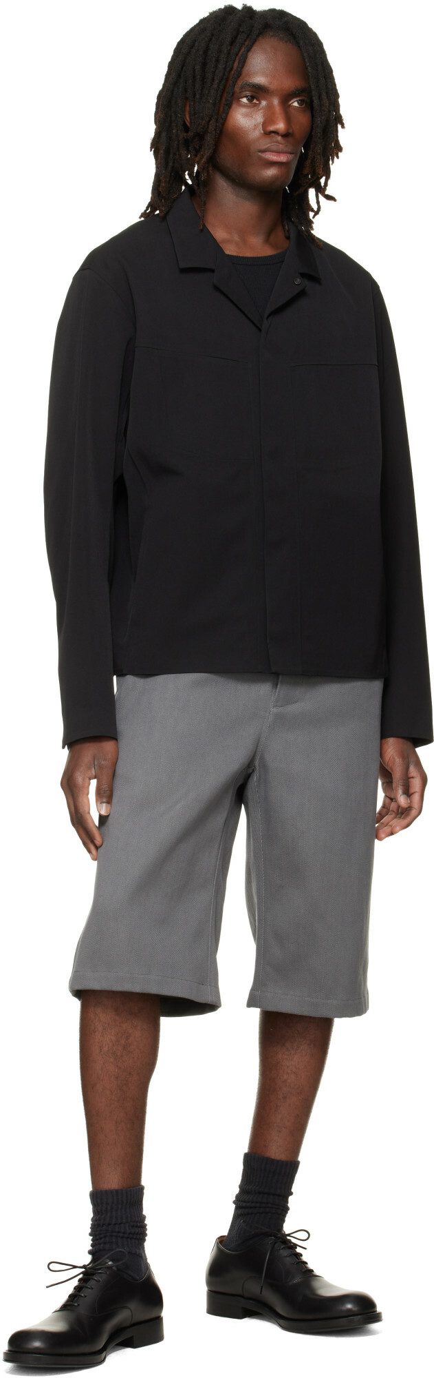 Veilance Black Voronoi Wool Jacket