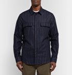 NN07 - Striped Cotton Overshirt - Men - Blue