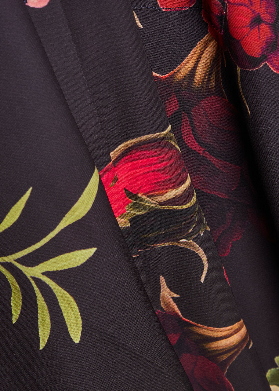 Alice + Olivia Finley Floral-print Satin Shirt Multicoloured 1