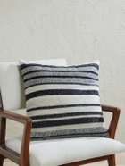 The Elder Statesman - Striped Knitted Cashmere Pillow