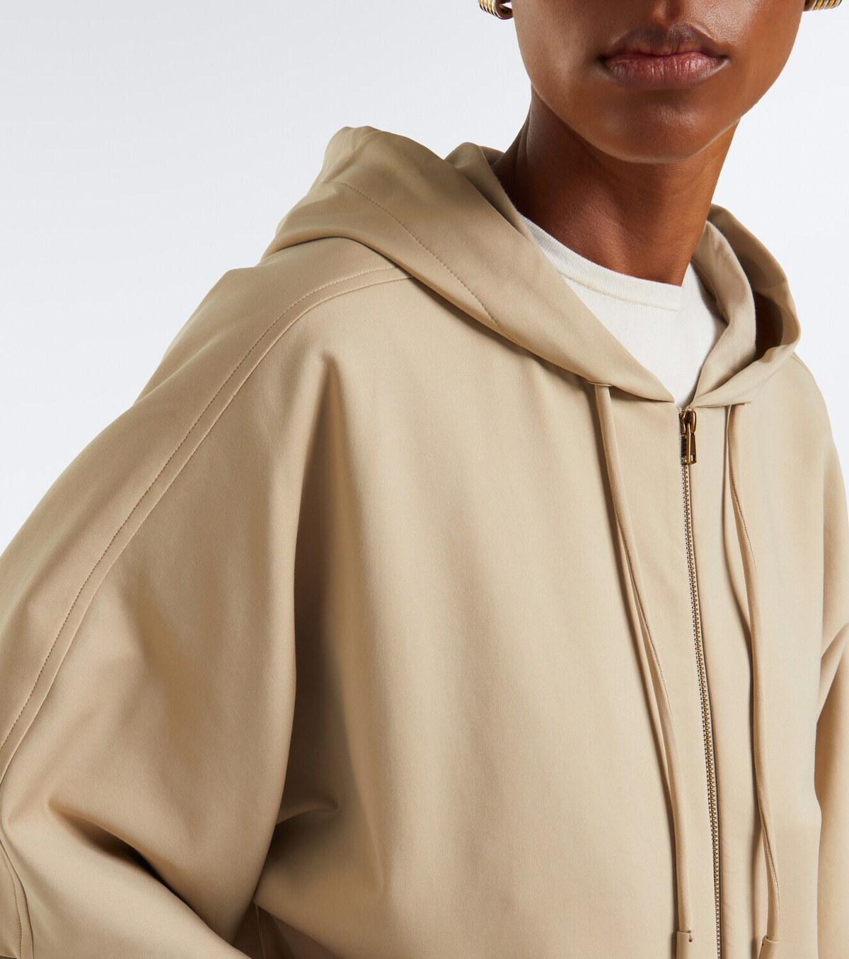 Max Mara Caped zip-up hoodie