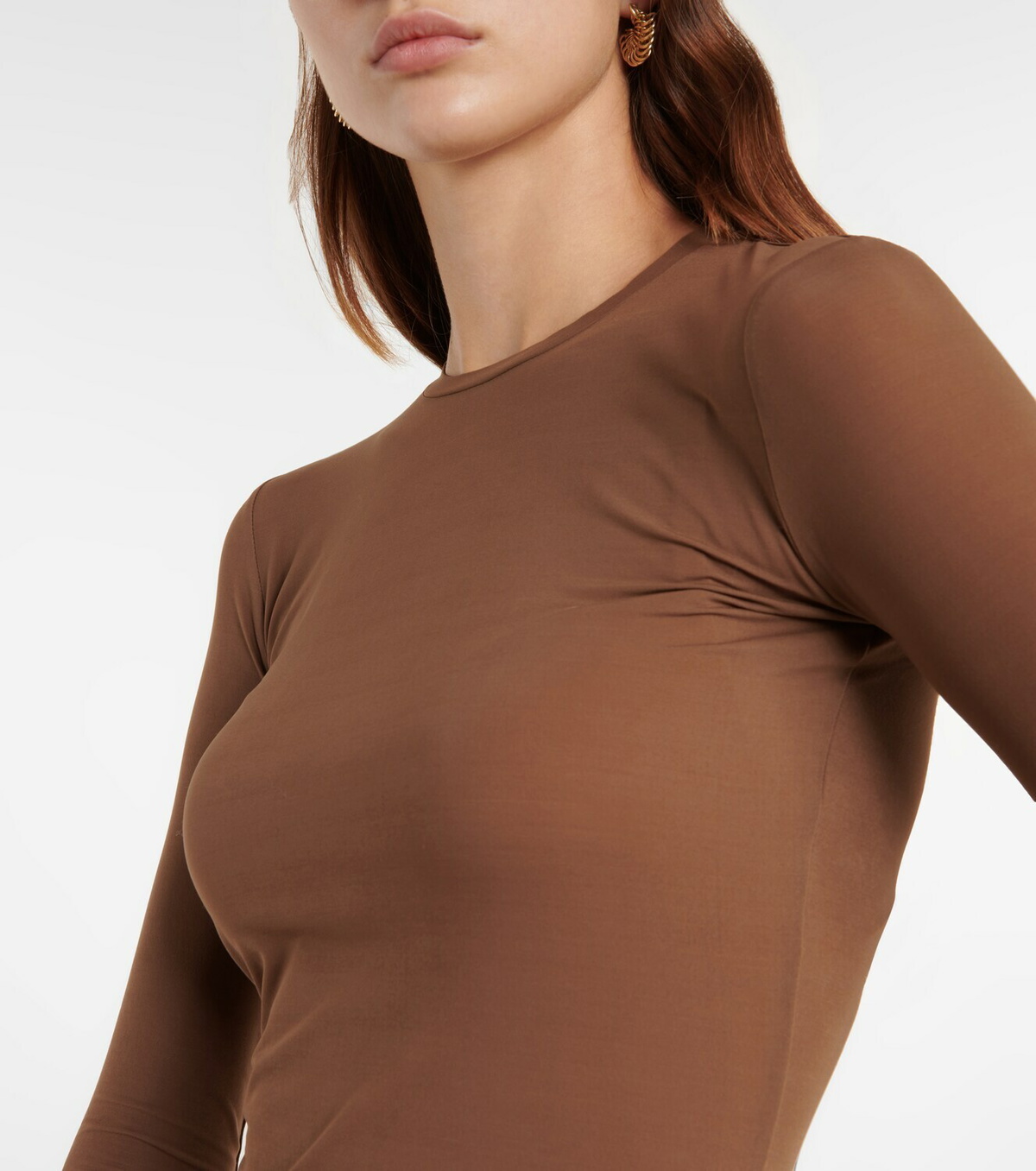 see what happens cupro blend dolman top | charcoal main image 1