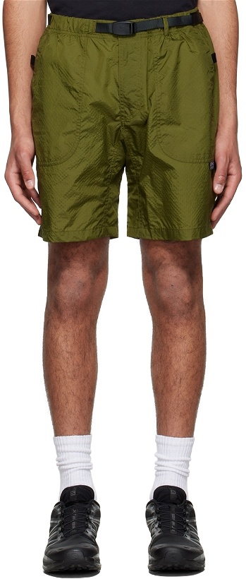 Photo: Gramicci Green Nylon Shorts