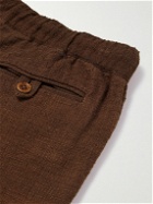 SMR Days - Cubbls Textured-Cotton Shorts - Brown