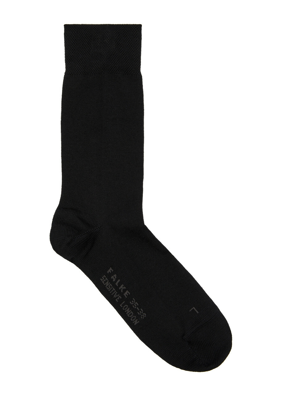 Falke Sensitive London Cotton-blend Socks Black