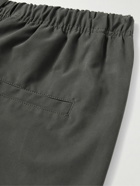 FEAR OF GOD ESSENTIALS - Wide-Leg Logo-Appliquéd Cotton-Blend Drawstring Shorts - Black