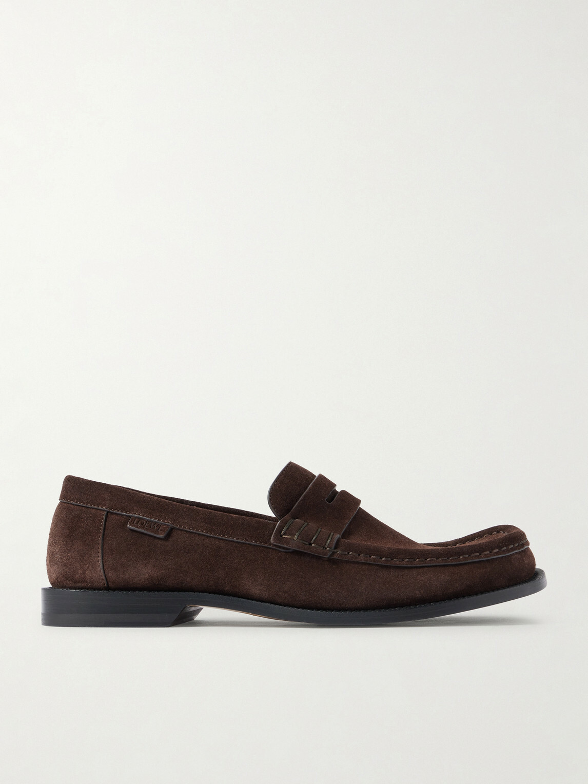 LOEWE - Campo Suede Loafers - Brown