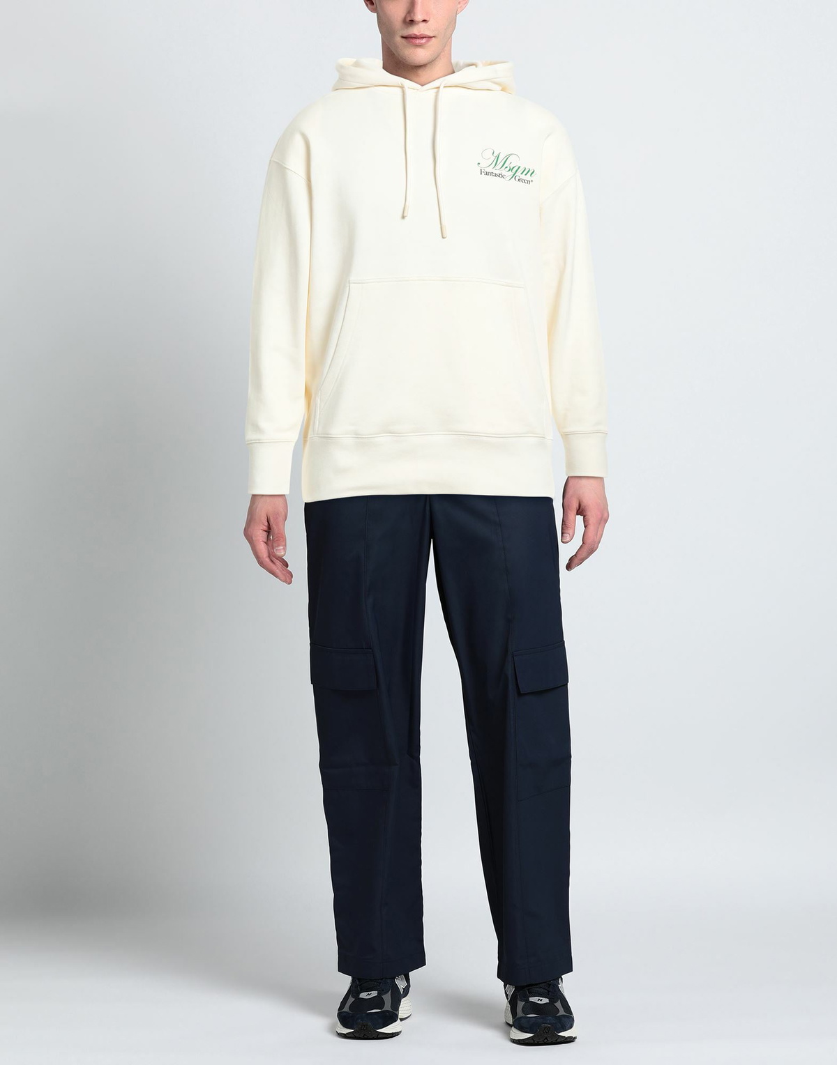 Msgm Mens Sweatshirt Ivory