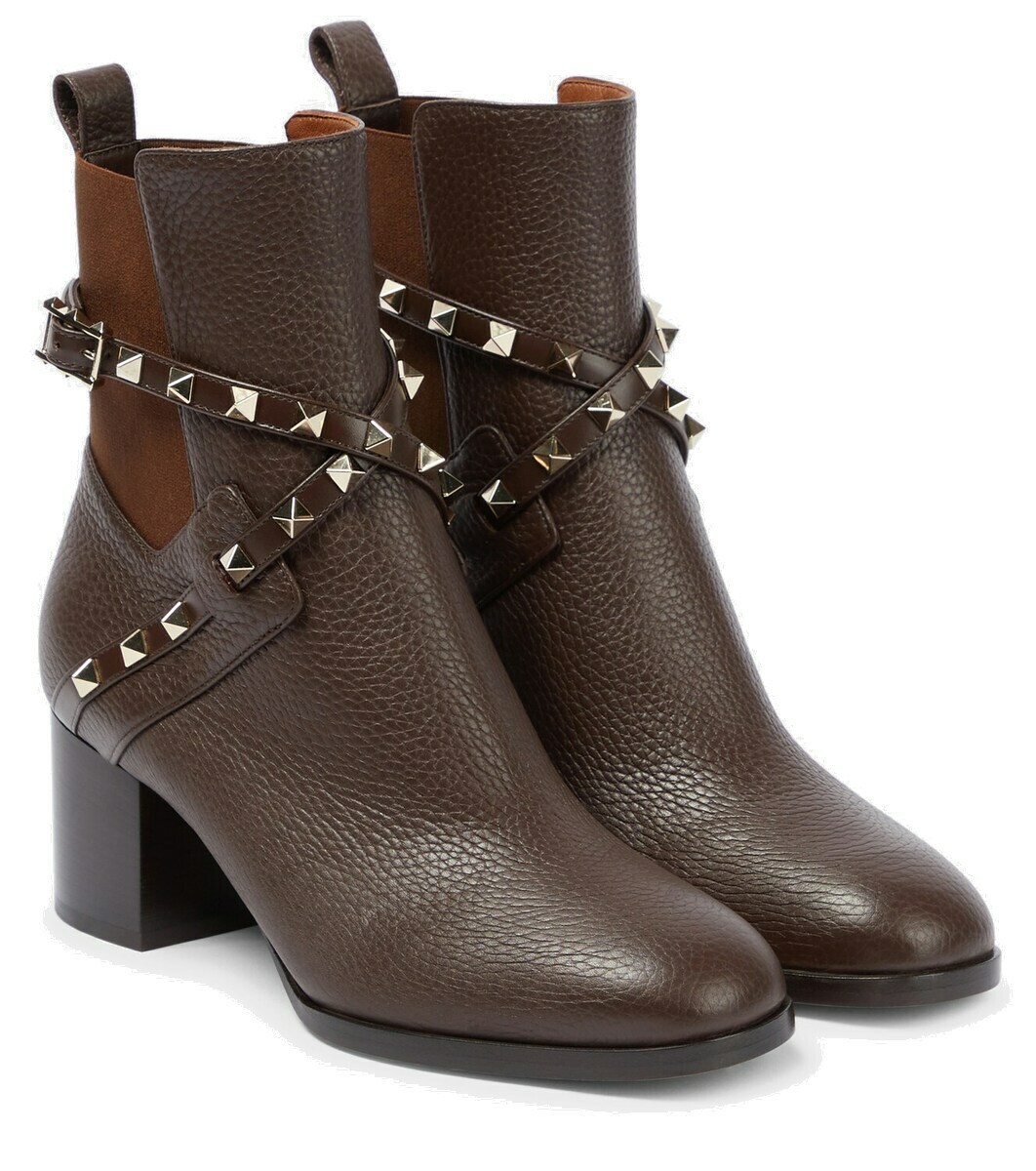 Valentino Garavani Rockstud leather ankle boots Valentino Garavani