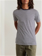 Sunspel - Striped Superfine Cotton-Jersey T-Shirt - Blue