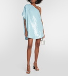 The Frankie Shop Gloria sequined one-shoulder minidress