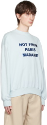 Drôle De Monsieur Blue 'Le Sweatshirt Slogan' Sweatshirt