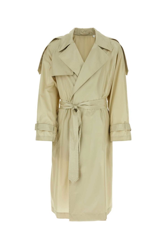 Photo: Burberry Sand Silk Trench Coat