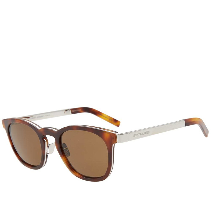 Photo: Saint Laurent SL 28 Combi Sunglasses Brown