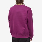 Versace Men's Logo Applique Crew Sweat in Plum