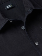 Raf Simons - Smiley Logo-Appliquéd Denim Shirt - Black
