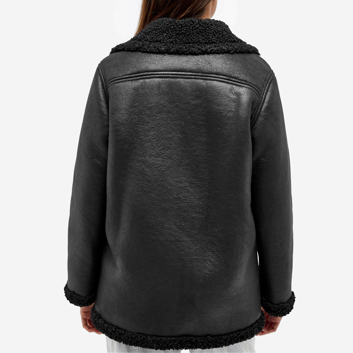 A.P.C. Women's Clara Shearling Jacket in Black