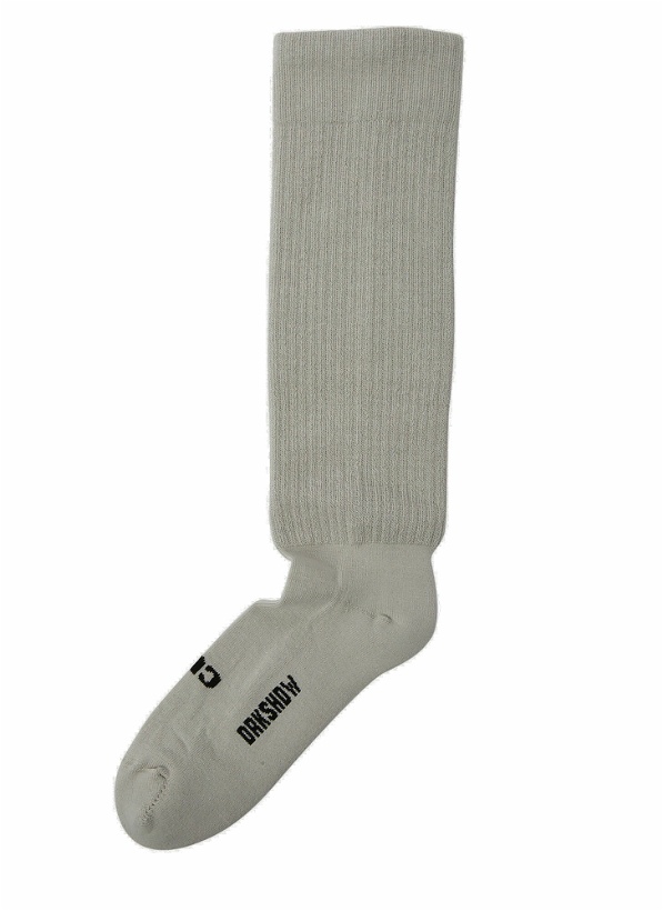 Photo: Logo Intarsia Socks in Grey