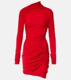 Rick Owens Lilies Svita jersey ruched minidress