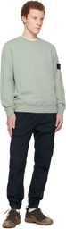 Stone Island Navy 3100031 Stretch Cotton Tela 'Paracadute' Cargo Pants
