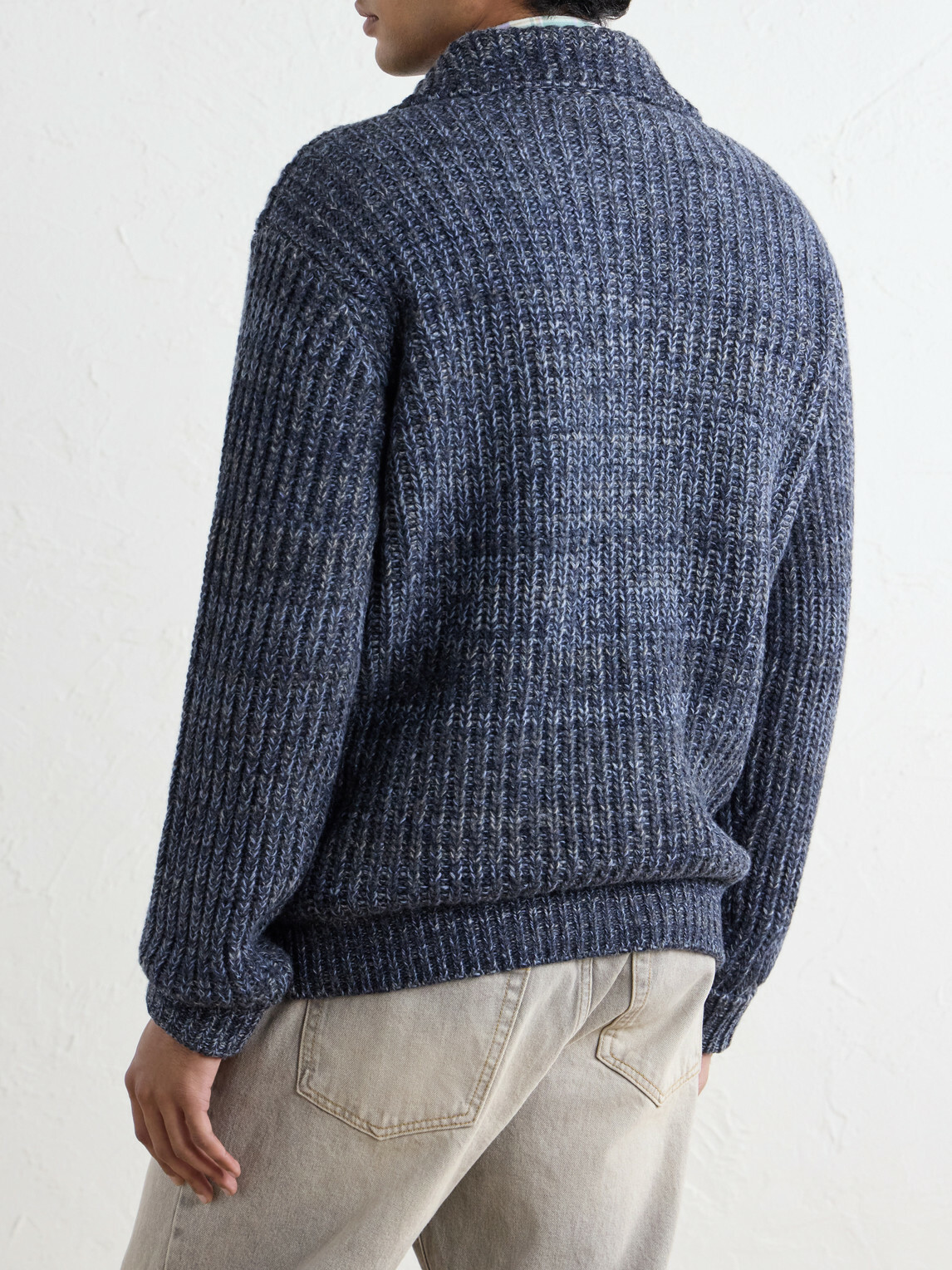 Altea - Virgin Wool Cardigan - Blue