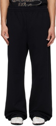 We11done Black 'WE11DONE' Sweatpants