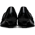 Diesel Black D-Amber-Penny Naplak Leather Loafer Heels