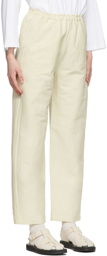 Totême Beige Stretch Linen Lounge Pants