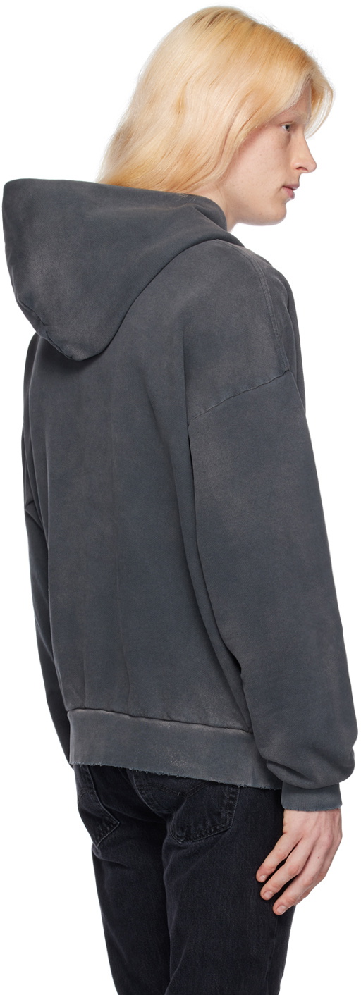 Re/Done Gray Modern Hoodie