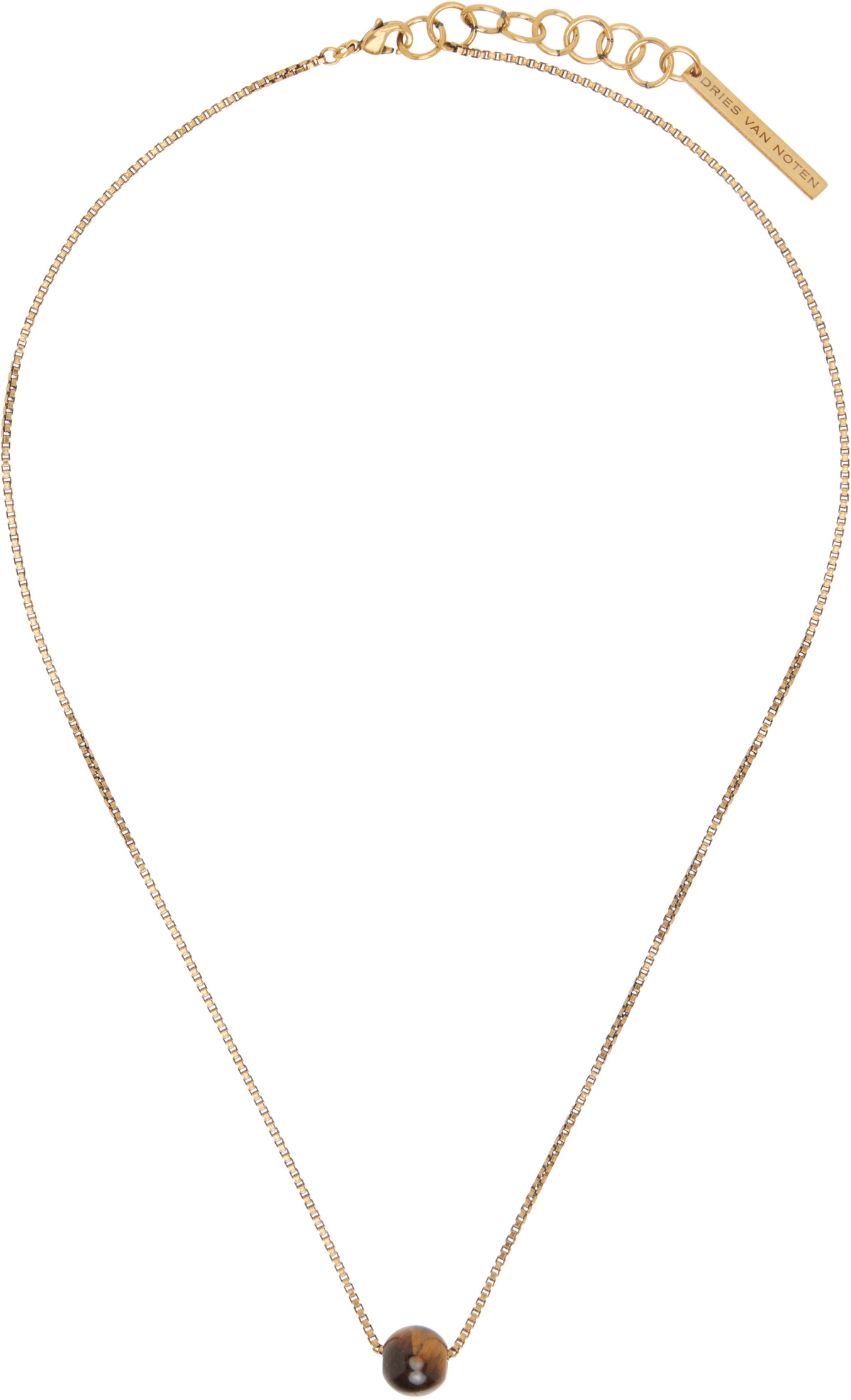 Dries Van Noten Tiger's Eye Necklace