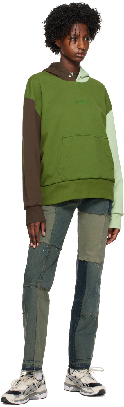 (di)vision Green Colorblocked Hoodie