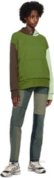 (di)vision Green Colorblocked Hoodie
